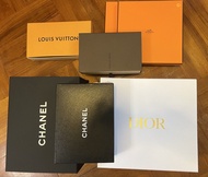 DIOR，CHANEL, LV 紙盒