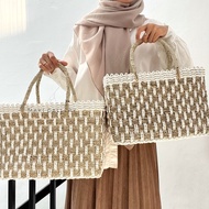 Maki Gallery - Mendong Woven Handbag Balinese Ethnic CraftWanita Handmade Vintage Rara Gintirnatural