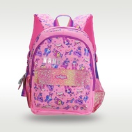 Australia smiggle original children's schoolbag girls pink rabbit shoulder backpack Kawaii 3-7 years old modelling bag name card 14 inches