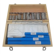 18pc HSS Metric Keyway Broach Cutter B C Push Type 4mm 5mm 6mm 8mm + 9pc Bushing Sleeve + 5pc Shim C