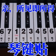 [Extra Large Character] Piano Keyboard Sticker Electric Piano Electronic Keyboard Key Sticker Keyboa
