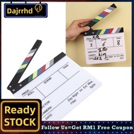 dajrrhd Film Clap Board Home Decor Director Acrylic Wooden Clapboard for Photography (20x19.5cm / 7.
