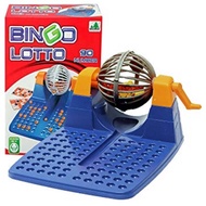 MESIN Big BINGO Family Game – Lotto Game with Dizzy Machine, 90 Numbers & 48 Cards