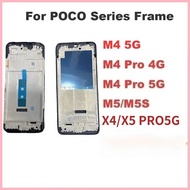 For Xiaomi Poco M3 M4 M5 M5S Find X5 X4 PRO 4G 5G Middle Frame Front Lcd Frame Hous