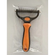 Double-sided stainless steel blade pet supplies cat and dog comb pet detangling comb pet shedding co