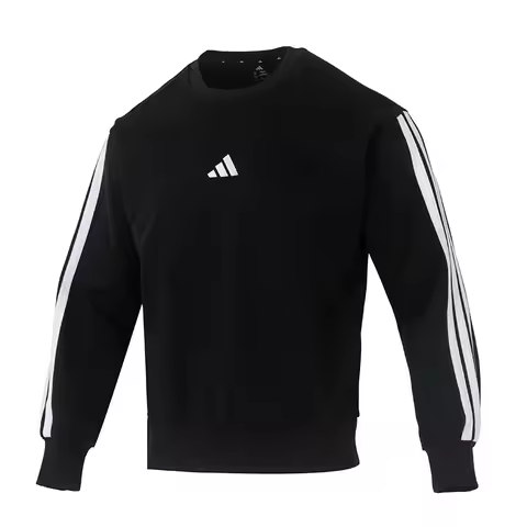 Adidas Unisex Sweatshirt Loose and Comfortable Crew Neck Sweatshirt Casual Comfortable Pullover Soli