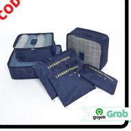 Special Price!!Qdw-458 KAISSO - <6 IN 1'TRAVEL Orange Bag | Traveling BAG Practical ORGANIZER POUCH 