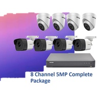 HIKVISION 8 Channel 5mp complete package
