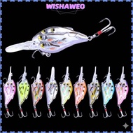 WISHAWEO Fishing Lures, Artificial 7.5cm Fishing Lures Bait, Professional 9g Group Fishes Fishing Ge
