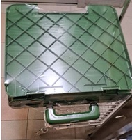 摺疊式4輪購物車 購物車 手拉車 墨綠色