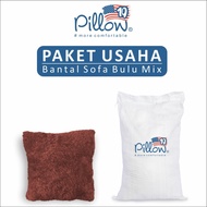 109 Pillow Paket Usaha Bantal Sofa Bulu Rasfur Isi 50 Pcs (1 Karung)