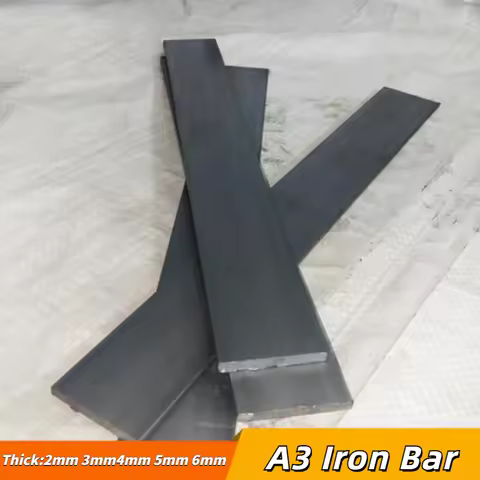 1Pcs 500mm A3 Iron Bar Flat Steel Cold Drawn Iron Sheet Q235 Steel Bar Zero Cutting Laser Cutting Th