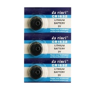 [SG] DaVinci CR1632 Lithium Button Battery (3 Pieces)