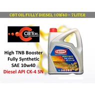 CBT OIL 10w40 API CK-4 SN Fully Synthetic Heavy Duty Diesel Car Engine Oil - 7Liter
