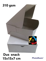 DUS SNACK/SNACK BOX/DUS HAJATAN/DUS KUE/DUS 15X15 TEBAL 310 GSM