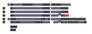 คีย์แคป Keychron Low Profile PBT Heat Sublimation OSA OEM XDA แบบไม่โปร่งแสง ฉีดพลาสติกสองสี สำหรับค