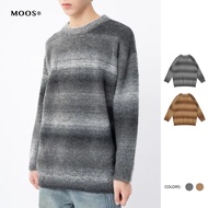 [KOREA MOOS Ready Stock] Circle Knitted Gradient Long Sleeve Sweater