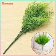 【Borona】 7 Branches Artificial Asparagus Fern Grass Plant Flower Home Floral Accessories Good