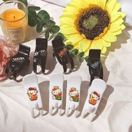 Hairpin with 5, 3 printed glossy teeth