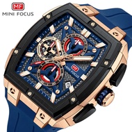 MINI FOCUS Watch Barrel Outdoor Style Men's Watch Curved Mirror Multi-Layer Hollow Men's Watch 0602G