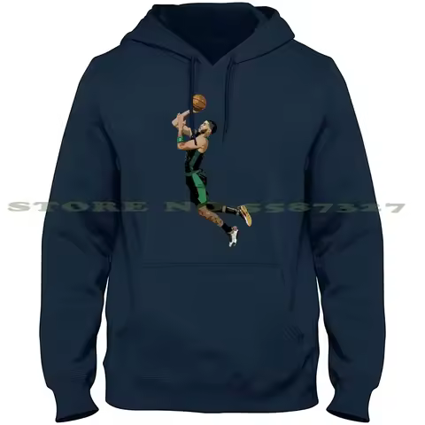 Jayson Tatum 100% Pure Cotton Hoodie Tshirt Basketball Jayson Tatum Jaylon Brown Larry Bird Kemba Wa