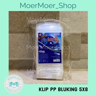 Clear PP Plastic Clip 5x8 Bluking