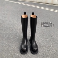 Chelsea Long Boots Womens 2025 New Spring Autumn Thick Bottom Knight Boots High Tube Boot Head Layer