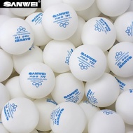 SANWEI TR 3-Star Table Tennis Balls White New ABS Plastic Material 40+ Professional Ping Pong Ball For Club Training 100Pcs/Pack