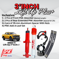 3 Inch Lift Up Combo Package 4x4 Toyota Hilux accessories Ford Ranger accessories Mitsubishi Triton 