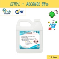 NC Hardware Ethyl Alcohol 95% แอลกอฮอล์ Antiseptic/Disinfectant/First Aid (สำหรับฆ่าเชื้อโรค ทำความส