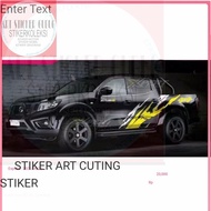 Latest art Sticker Cutting Sticker Car HILUX TRITON DMAX NAVARA Etc NEW DOUBLE CABIN 2021