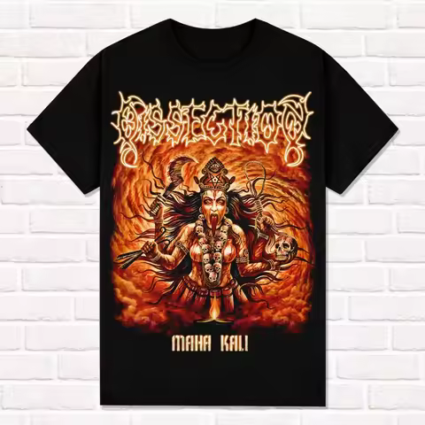 Dissection T-Shirt Maha Kali 2004 Melodic Death Metal T Shirt Tees Tops Unisex Cotton Short Sleeve H