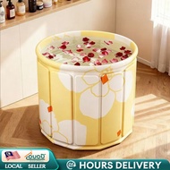Foldable Adult Kids Bath Tub Portable Bath Bucket Thickened Shower Barrel Lipat Dewasa Mudah Alih Tu