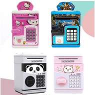 Kids Cartoon Password Digital Money Fingerprint ATM Coin Bank Saving Box Tabung Duit Mesin Kanak Kan