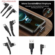STELLARGLOW PD 60W Quick Charger Cord, Quick Charge Elbow 90 Degrees Type C Cable, Safety Nylon Brai