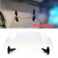 Adjustable Windscreen Windshield Extension Spoiler Wind Deflector Lockable For SLoncin VOGE 500 DS 3
