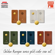 Youloong x Jinhuo Golden Kenangan Series Gold wafer Coin set -5pcs 0.20g(total 1gm) 999.9GOLD Raya S