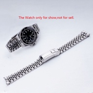 20mm Silver date just Steel Replacement Watchband Jubilee Bracelet For Rolex GMT daytona Subamriner