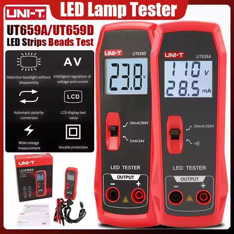 UNI-T UT659A UT659D LED Lamp Tester 0~300V Output TV Backlight Tester Multipurpose LED Strips Beads 