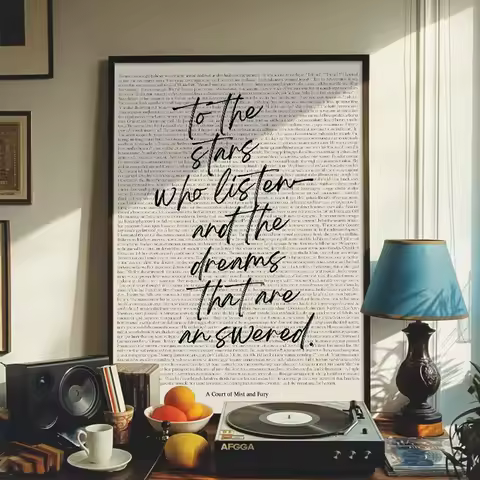 ACOTAR Wall Art Posters, ACOMAF, Velaris, Book Quotes Prints, Bookish Poster, Book Lover Art Print, 