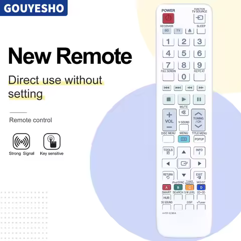 New Remote Control For Samsung AH59-02382A HT-E6500 HT-E6550W HT-ES8209 AH59-02381A HT-D7200 AH59-02