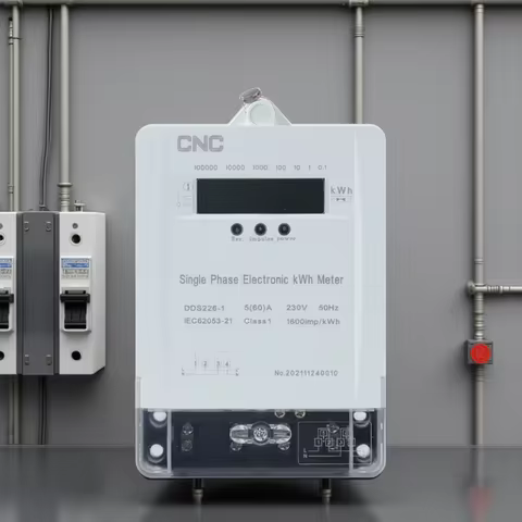 CNC Single Phase Static Watt Hour Meter 230V 50Hz Max 60A Class 1 AC active energy High Quality