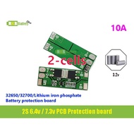 ( Promotion ) สุดคุ้ม [พร้อมส่ง] 2S 32650/32700 6.4v/7.3v 8-10A for 3.2v LiFePO4 Lithium phosphate Battery Protection Board BMS ราคาถูก แบตเตอรี่ รถยนต์ ที่ ชาร์จ แบ ต รถยนต์ ชาร์จ แบตเตอรี่ แบตเตอรี่ โซ ล่า เซลล์