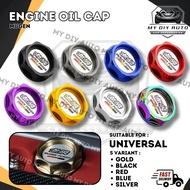 1PCS Mugen Billet Screw on Aluminum Engine Oil Filler Cap 4T Cap PERODUA PROTON HONDA TOYOTA
