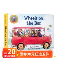 英文原版经典儿歌童谣 wheels on the bus 公车上的轮子廖彩杏书单推荐启蒙纸板书送音频