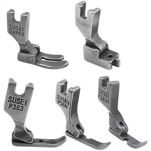 5PCS #S518NS+P36LN+P36N+P35+P363 Industrial Sewing Machines Presser Foot For Juki DDL-555, DDL-5550,
