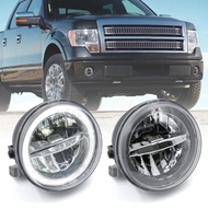 2Pcs LED Fog Driving Light Assy for 2006 2007 2008 2009 2010 Ford F-150 2006-08 Lincoln Mark Halo Ri