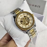 Fully Automatic Skeleton Mens Watch Fossil FS5193 Stainless Steel Non-Tarnish Actual Pic. 100%Waterp