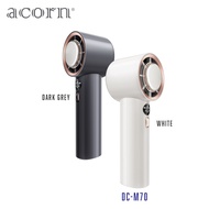 Acorn DC-M70 Turbo Speed Freezing Point Handheld Fan with LED Display | 3600mAh | Light Weight | Lon