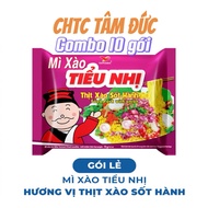 Combo of 10 packs of Tieu Nhi fried noodles with stir-fried meat and onion sauce, 72g pack